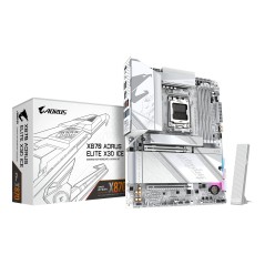 AORUS X870 ELITE X3D ICE Motherboard - ATX, Socket AM5, AMD X870 - Unleash Ultimate Gaming Performance!